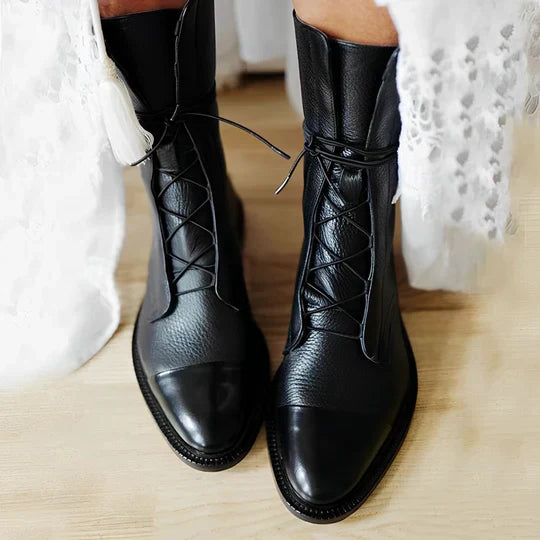 Florence | Leather Boots – Mid-Calf Length