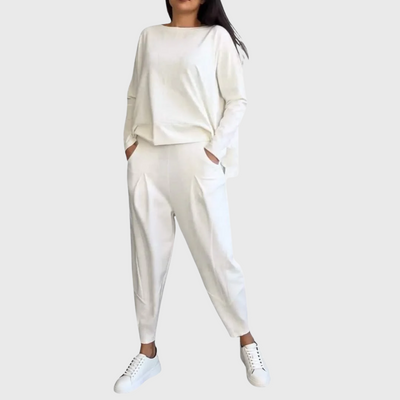 Charlotte | Exquisitely Sartorial Pleated Foldover Set