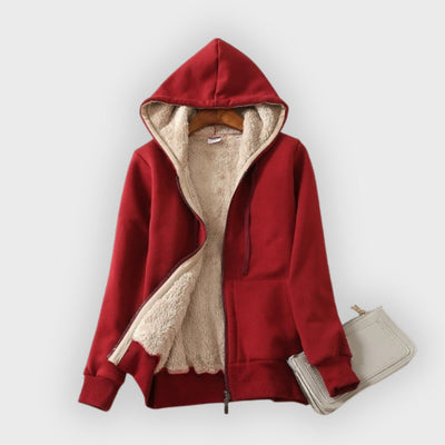 Zoya | Hooded Jacket – Sherpa Lined