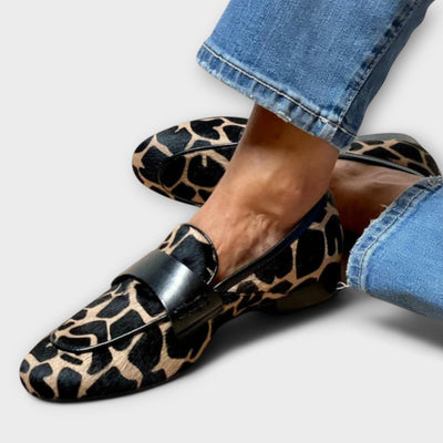 Northcliffe | Luxurious Leopard Print Velvet Slippers