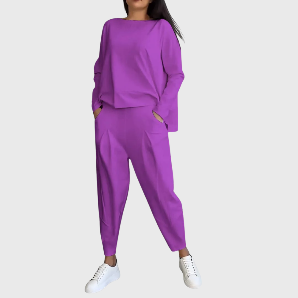 Charlotte | Exquisitely Sartorial Pleated Foldover Set