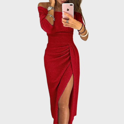 Beatrix | Chic Off-Shoulder Evening Dress