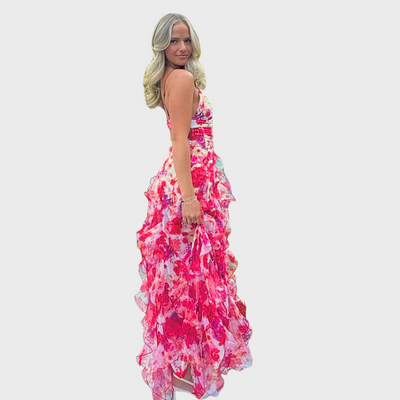 Annabel | Floral Ruffle Maxi Dress