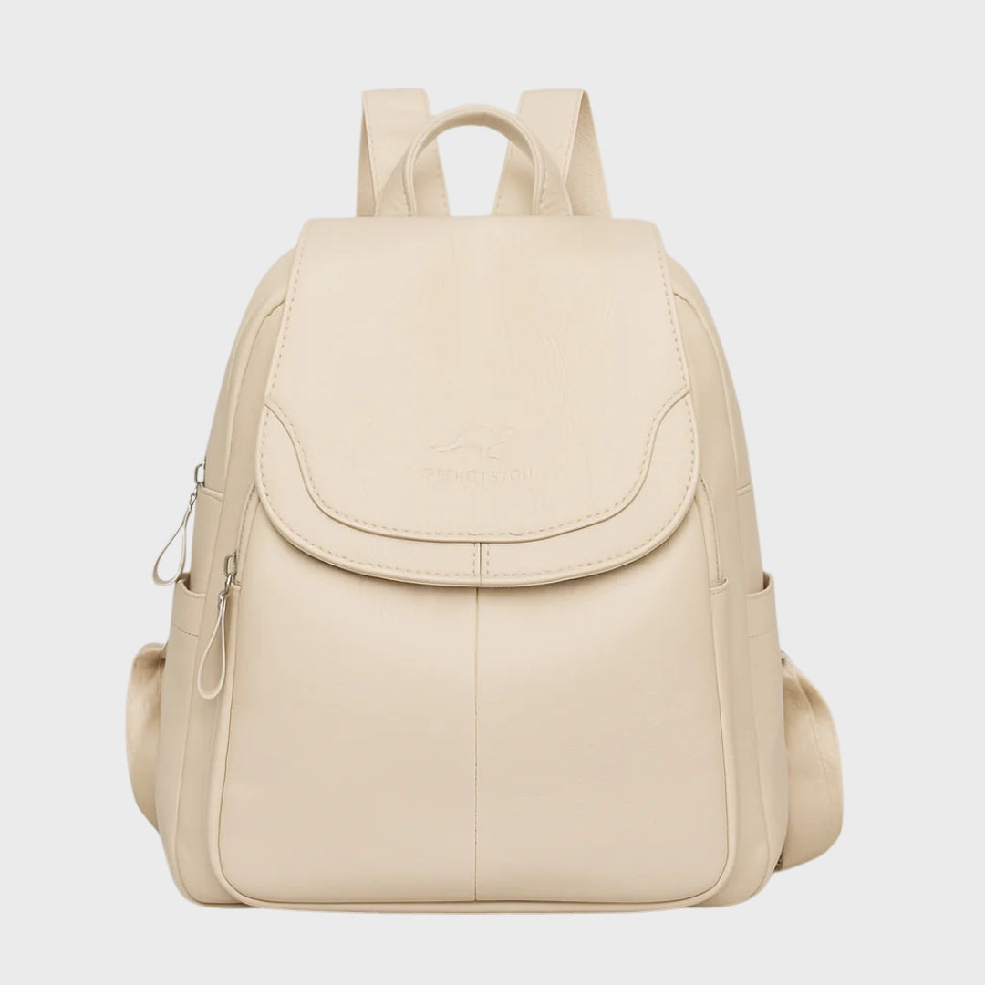 Adeline | Anti-Theft Leather Backpack for Stylish