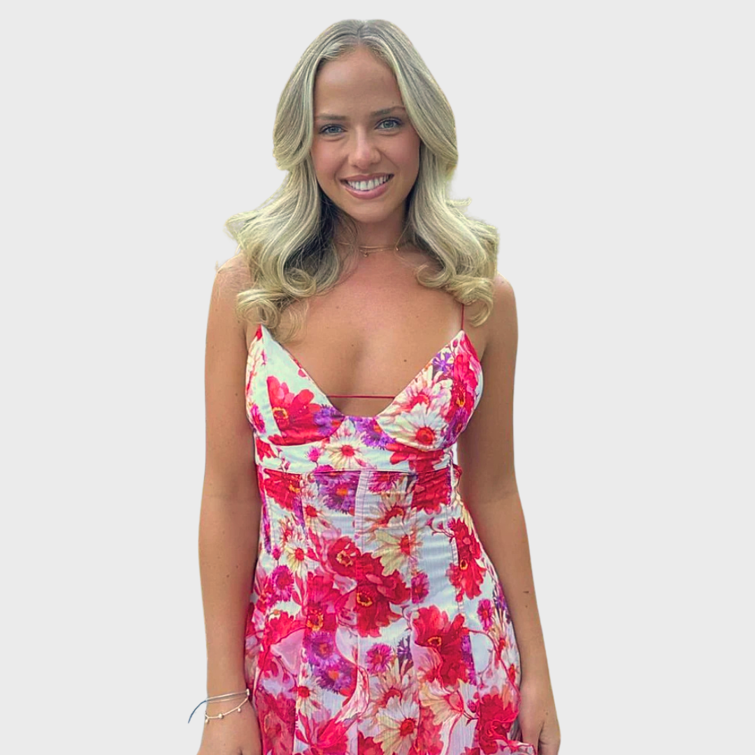 Annabel | Floral Ruffle Maxi Dress