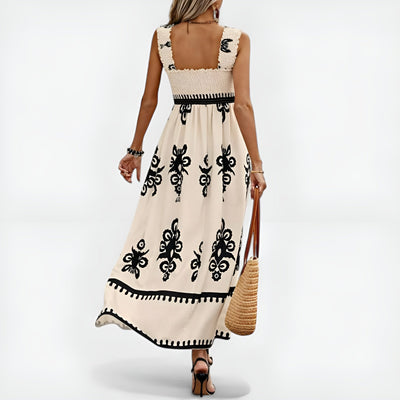 Blythe | Boho Charm Smocked Maxi Dress