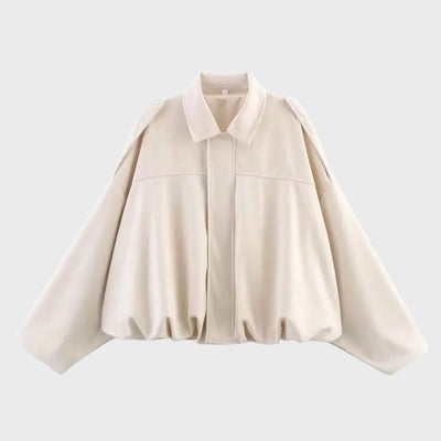 Catherine | Suede Oversized Warm Leather Jacket