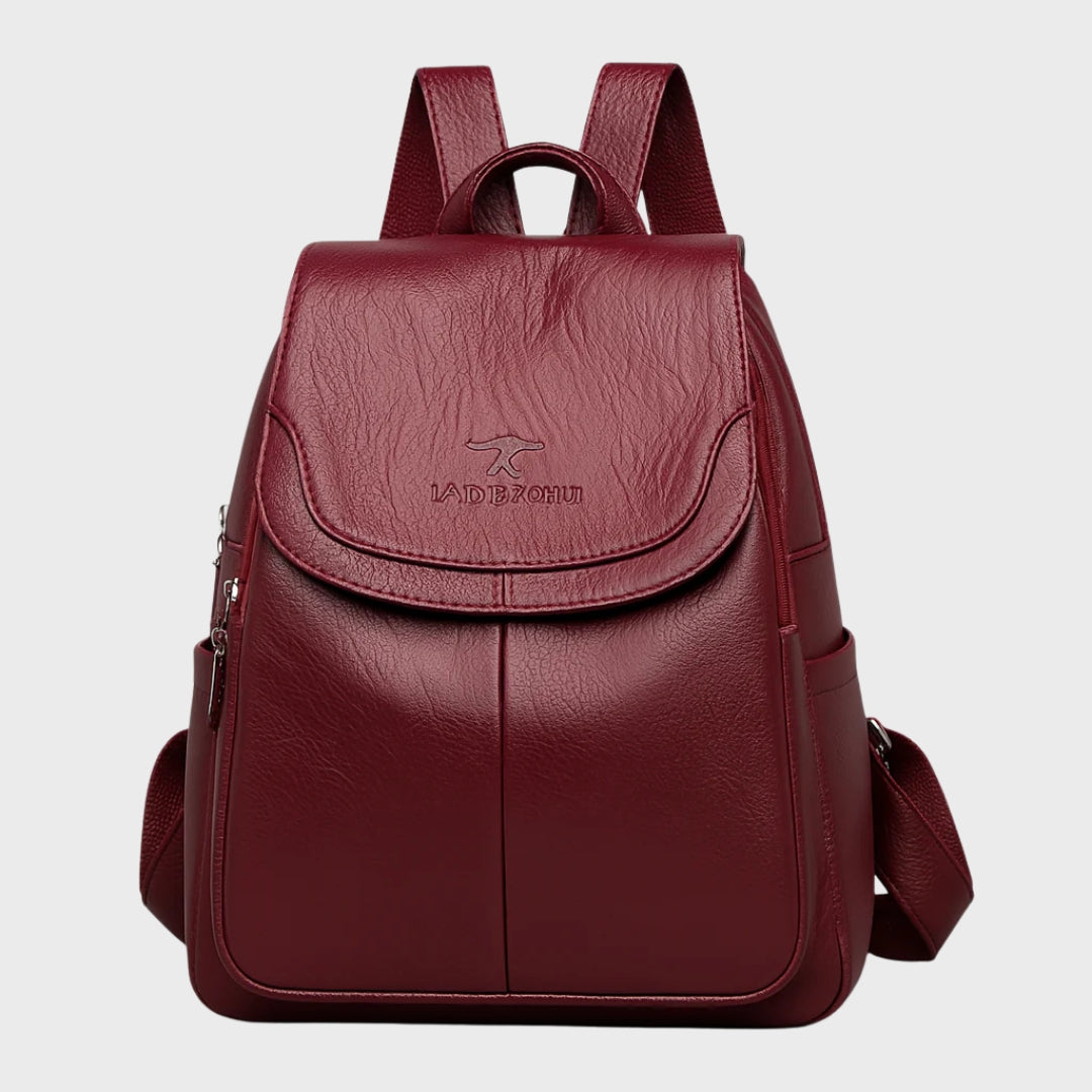Adeline | Anti-Theft Leather Backpack for Stylish