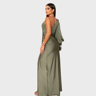 Seren | Elegant Silk Dress with Slit