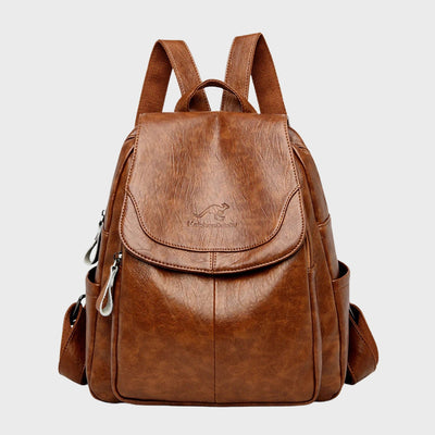 Adeline | Anti-Theft Leather Backpack for Stylish