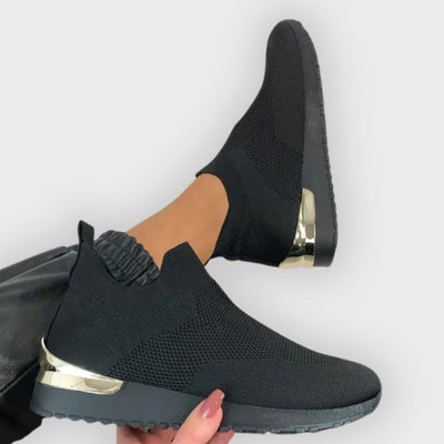 Khadija | High-Top Orthopedic Sneakers - Slip-On Knit Upper