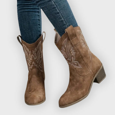 Sophie | Western Cowboy Boots - Premium Vegan Leather