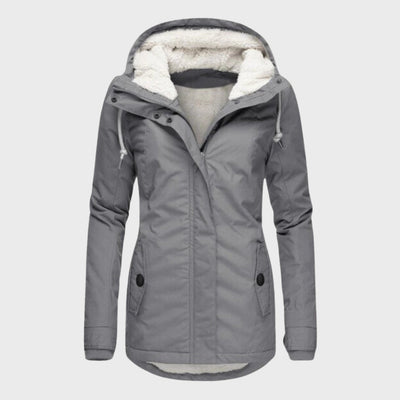 Maya | New Pleated Cotton Coat with Hood