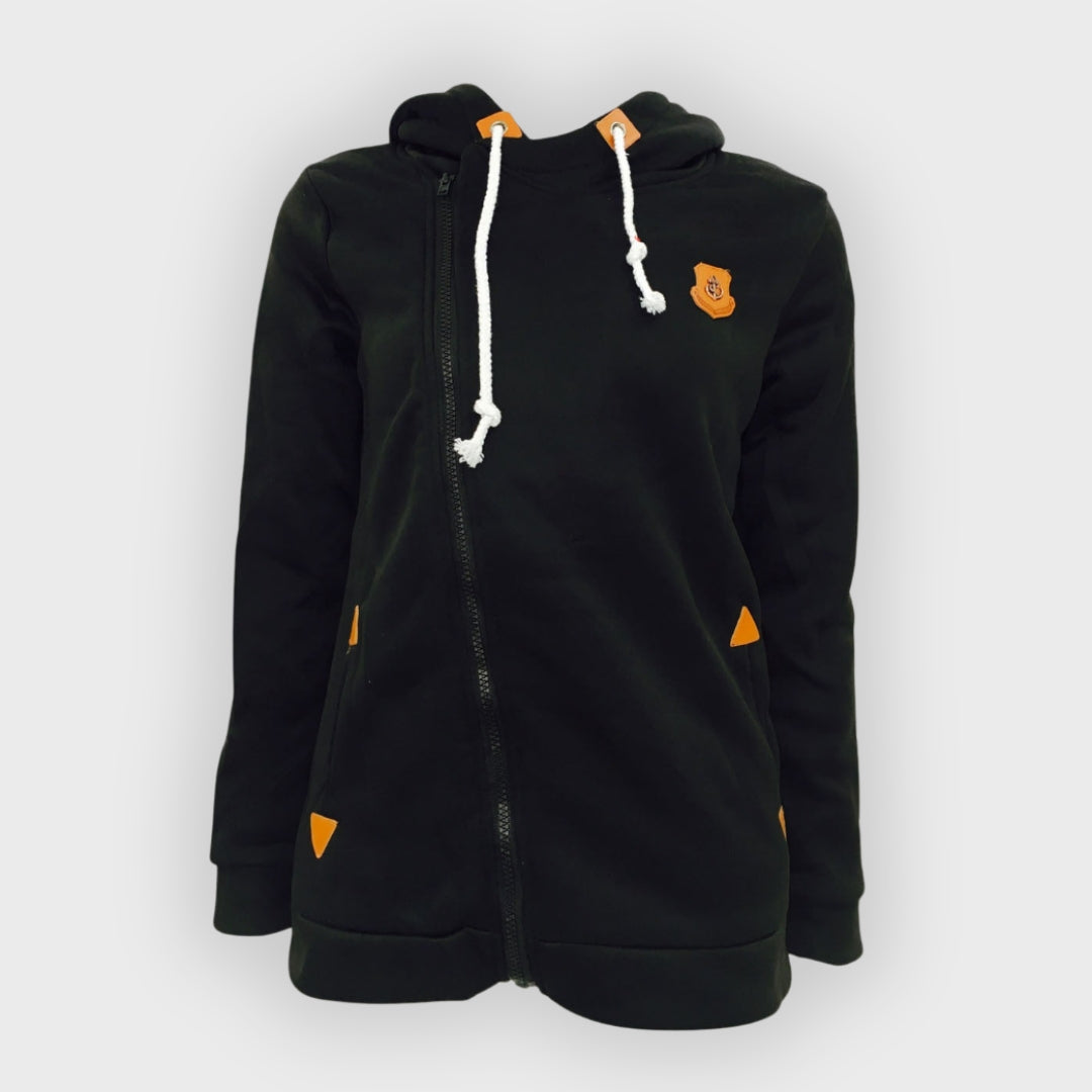 Felicity | Hoodie Jacket – Asymmetrical Zip