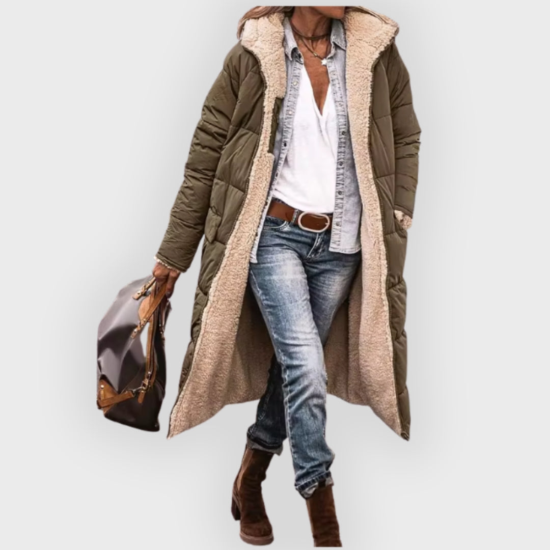 Ellary – Longline Sherpa-Lined Puffer Coat