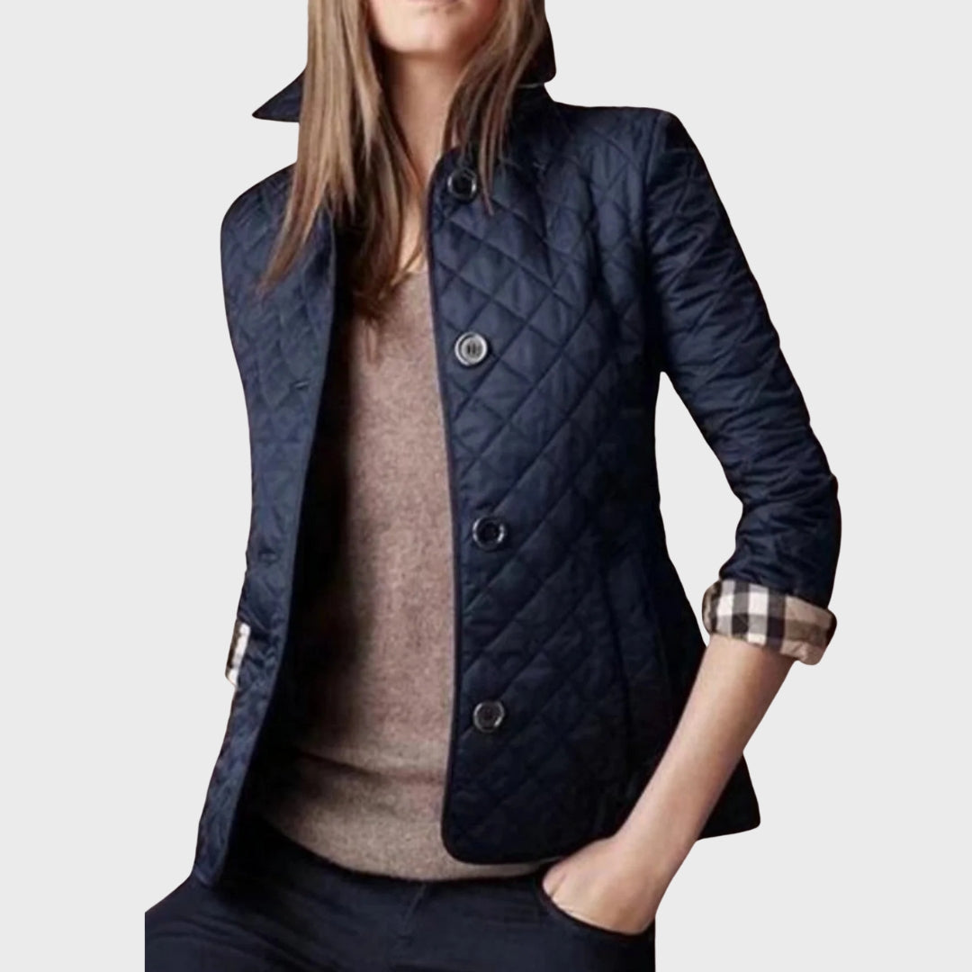 Verity | Casual Quilted Jacket with Turned-Down Collar