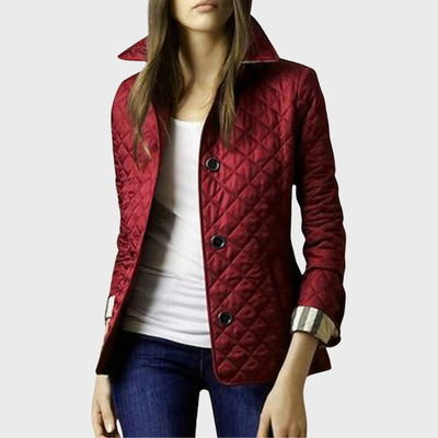Verity | Casual Quilted Jacket with Turned-Down Collar