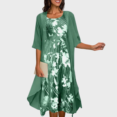 Martha | Floral Dress & Light Blazer