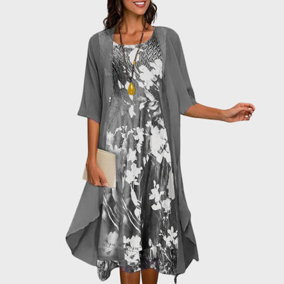 Martha | Floral Dress & Light Blazer