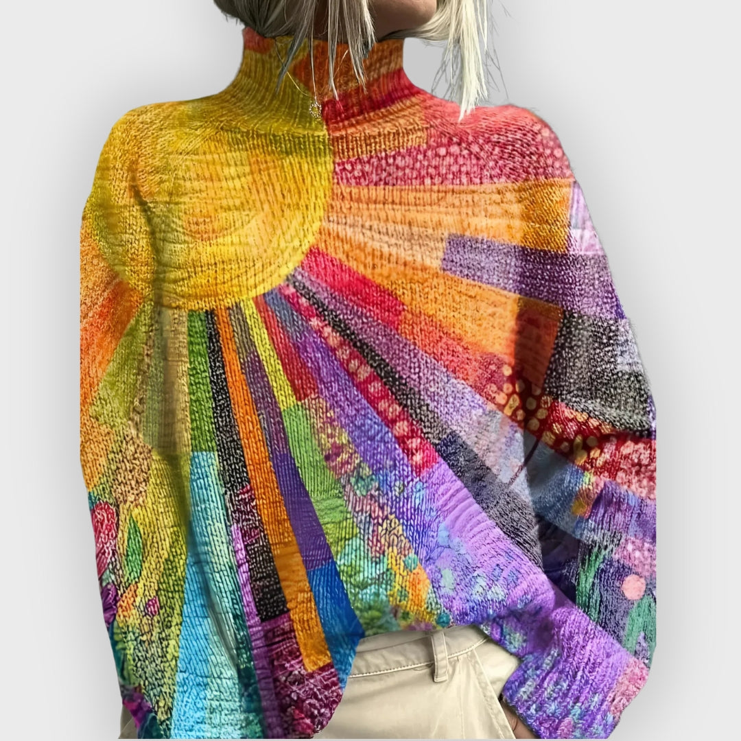 Ada | Cheerful Colourful Turtleneck Sweater