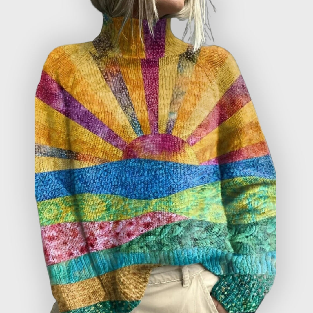 Ada | Cheerful Colourful Turtleneck Sweater