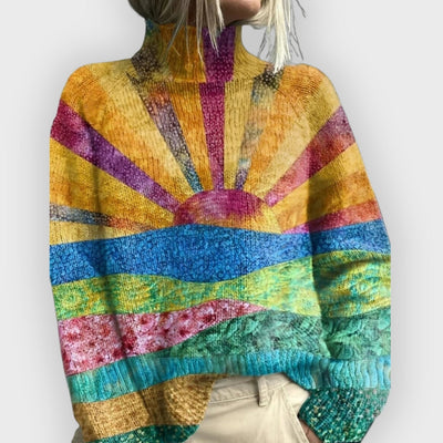 Ada | Cheerful Colourful Turtleneck Sweater