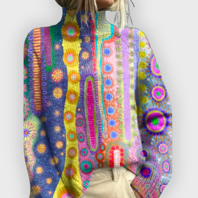 Ada | Cheerful Colourful Turtleneck Sweater