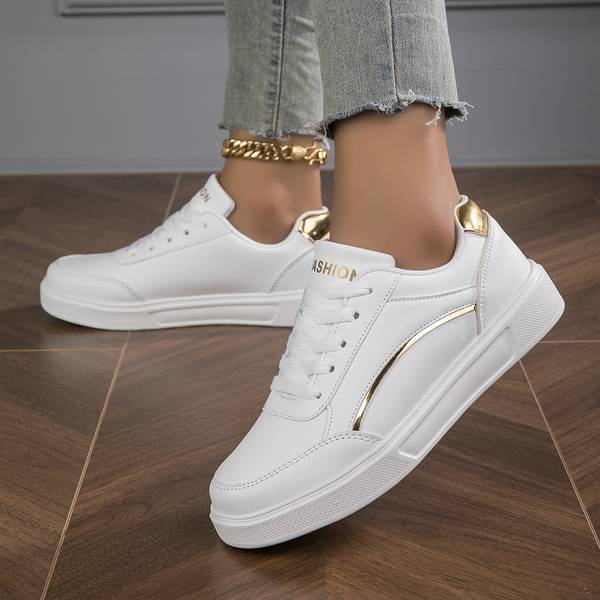 Paige |  Orthopedic PU Leather Sneakers