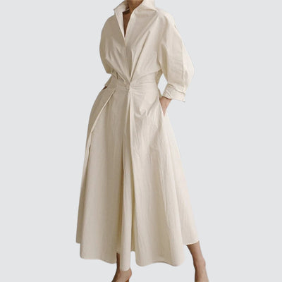 Agatha | Elegant Shirt Dress with Buttons