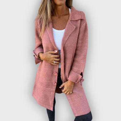 Mabel | Casual Long Coat with Lapels