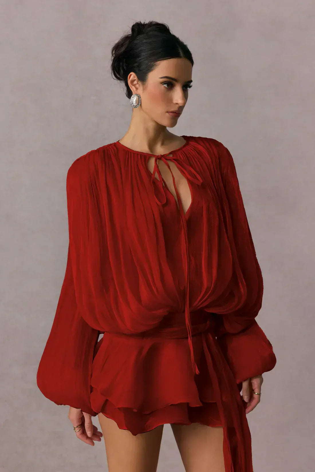 Alexandra | Extravagant Boho Velvet Silhouette Dress