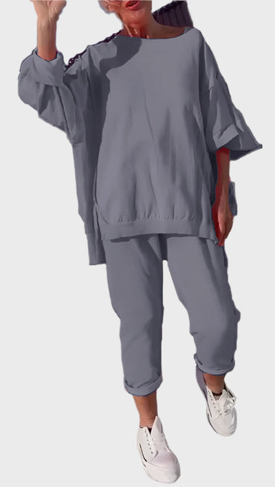 Alex | Extravagantly Cosy Round-Neckline Lounge Set