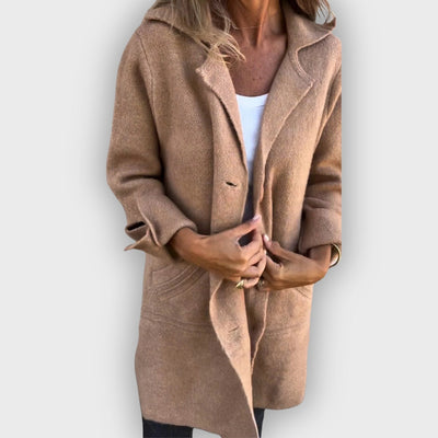 Mabel | Casual Long Coat with Lapels
