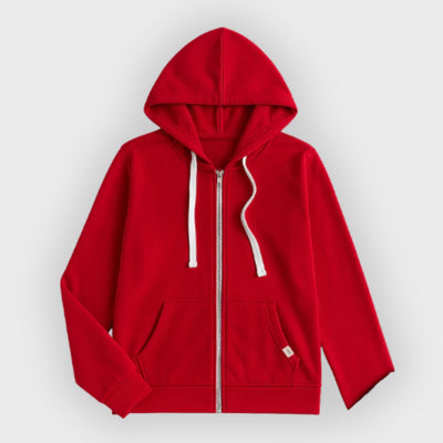 Edith | Zip-Up Hoodie – Drawstring Hood