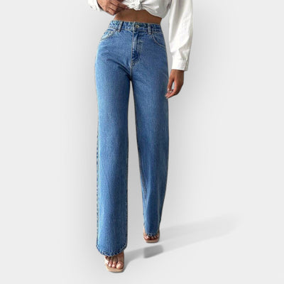 Alex | Extraordinary High-Waisted Wide-Leg Denim Jeans