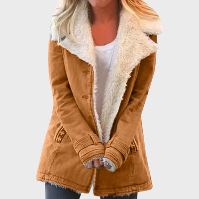 Clara | Faux Shearling-Lined Parka Coat