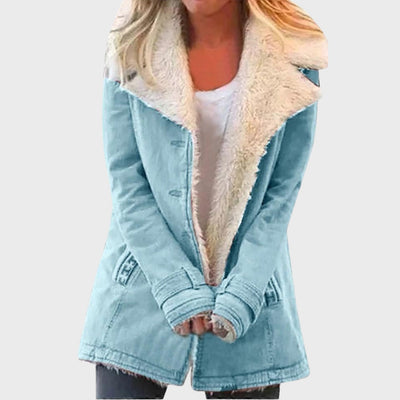 Clara | Faux Shearling-Lined Parka Coat