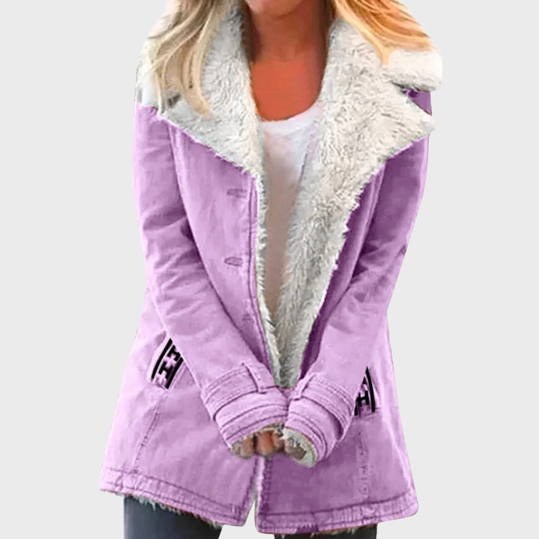 Clara | Faux Shearling-Lined Parka Coat