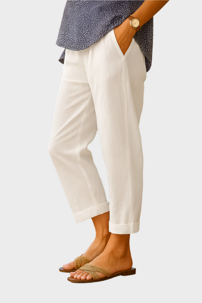 Ainsley | Luxurious Breathable Summer Linen Trousers