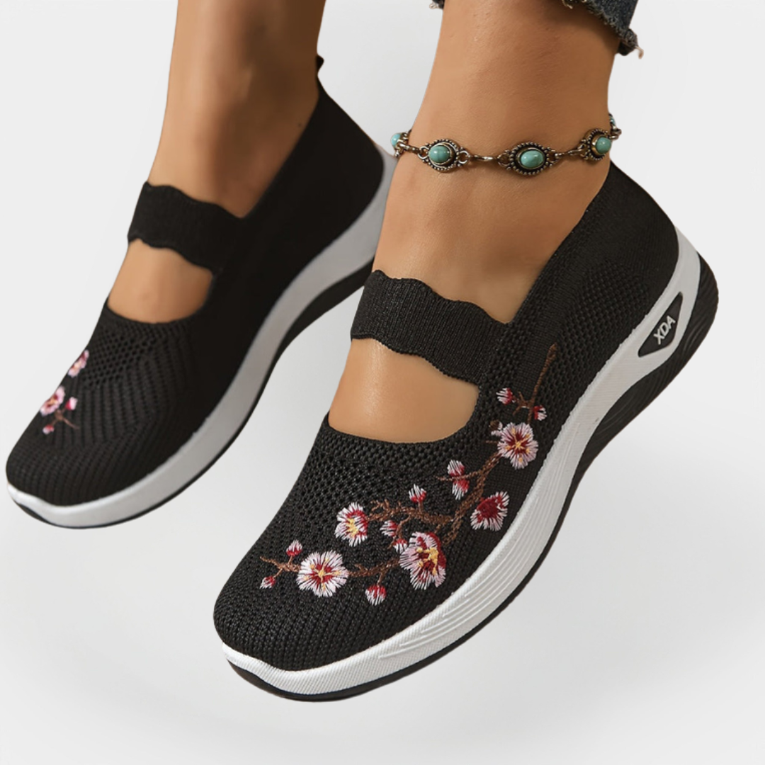 Rowan | Orthopaedic Footwear With Floral Embroidery