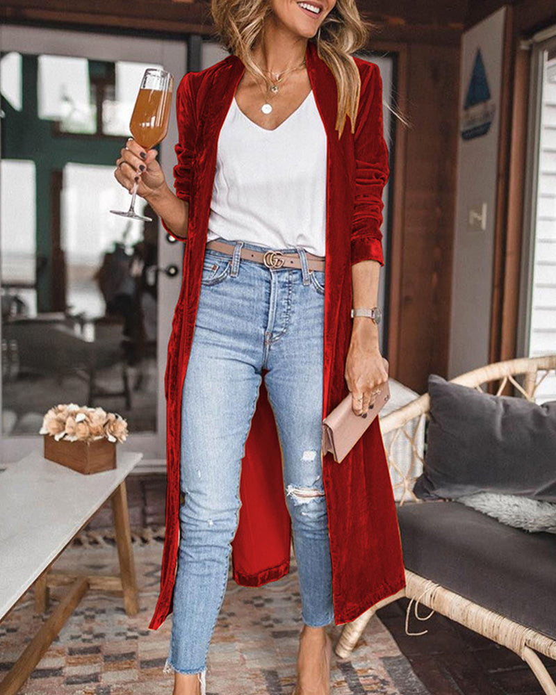 Long duster cardigan for women