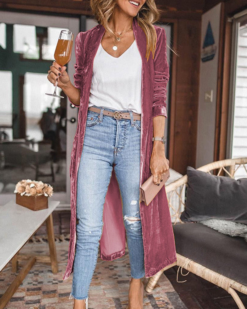 Long duster cardigan for women