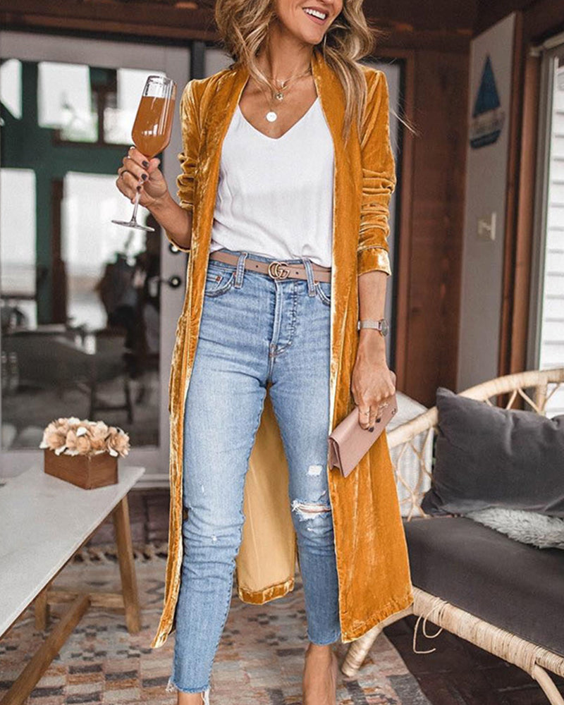 Long duster cardigan for women