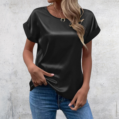 Mabel – Roll-Sleeve Blouse