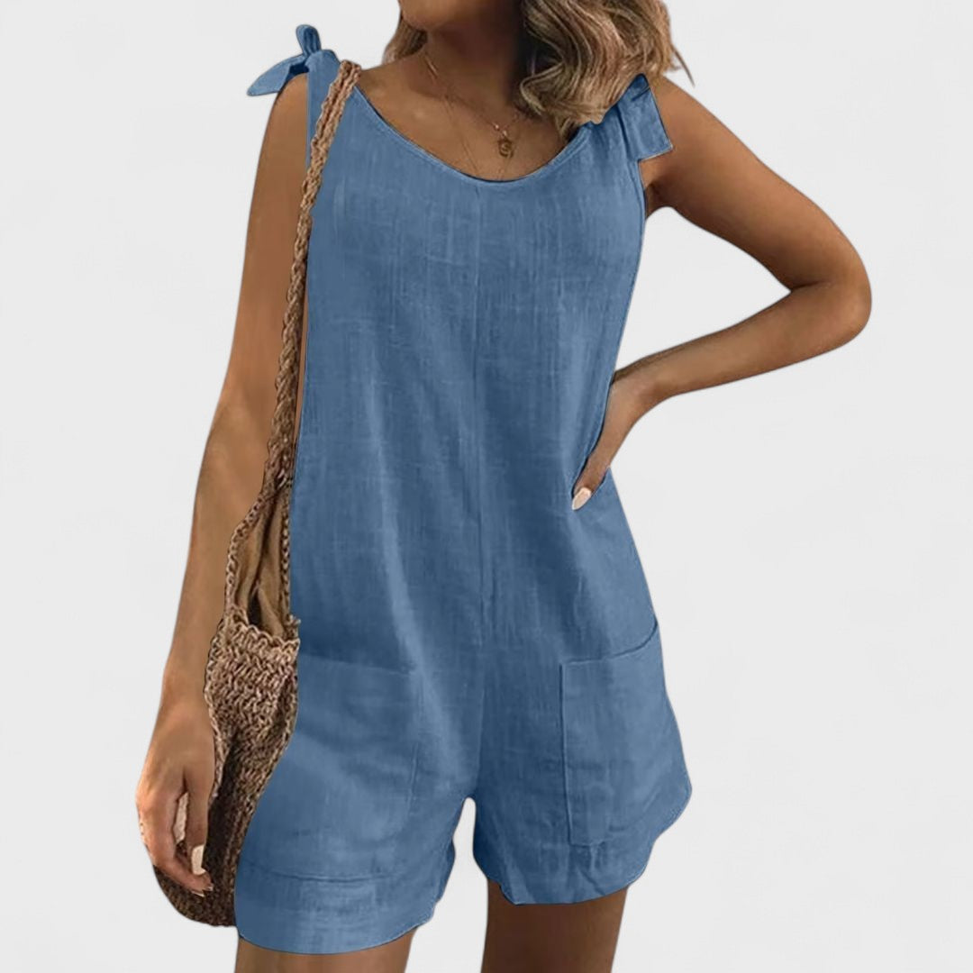 Alex Patterson | Short Jumpsuit With Shoulder Pockets