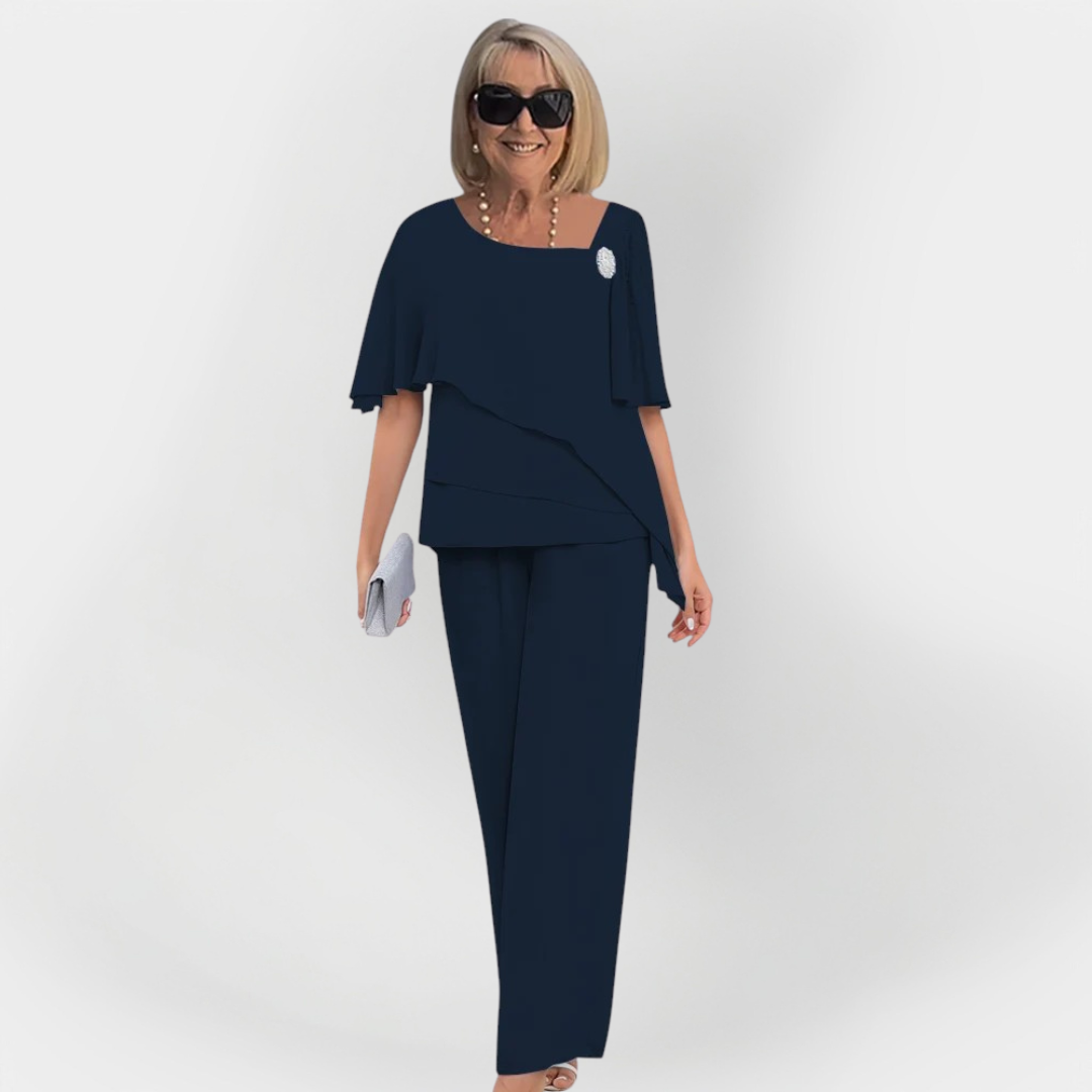 Alexandra | Sophisticated Double Set Blouse Trousers