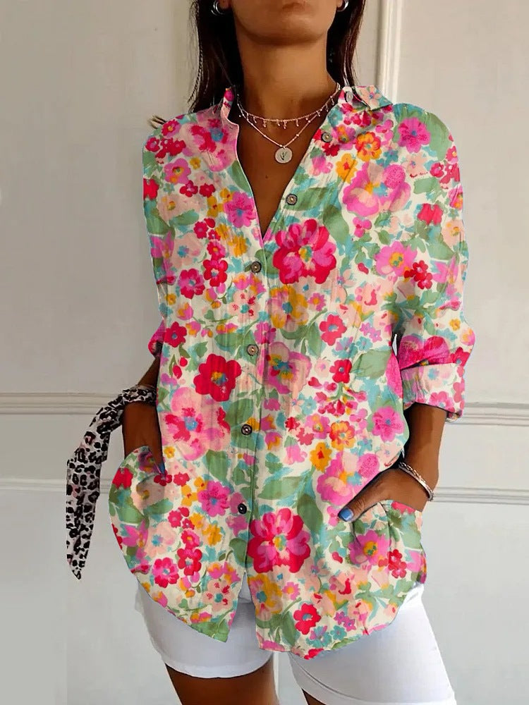 Floral Blouse - Lightweight Sustainable Fashion