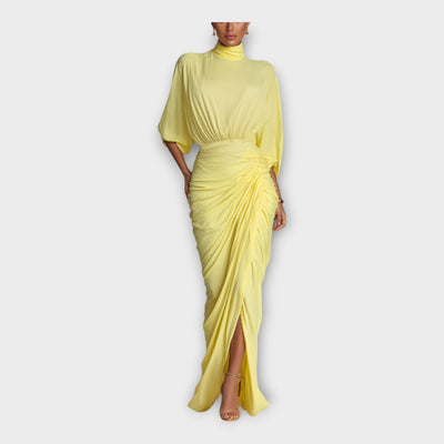 Jordan | Luxurious Pleated Longline Dress Silhouette