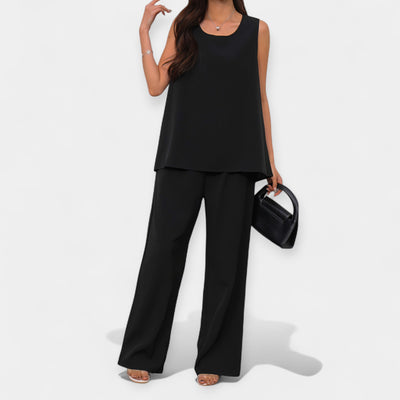 Elizabethanne | Sleeveless Top and Wide-Leg Trousers