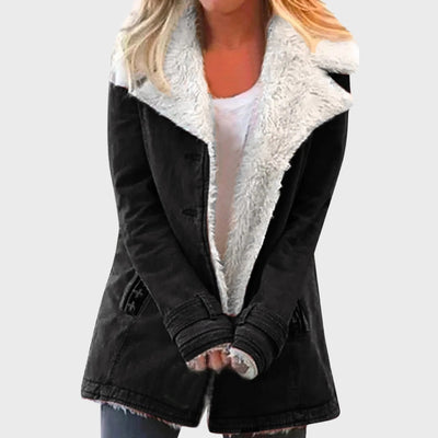 Clara | Faux Shearling-Lined Parka Coat